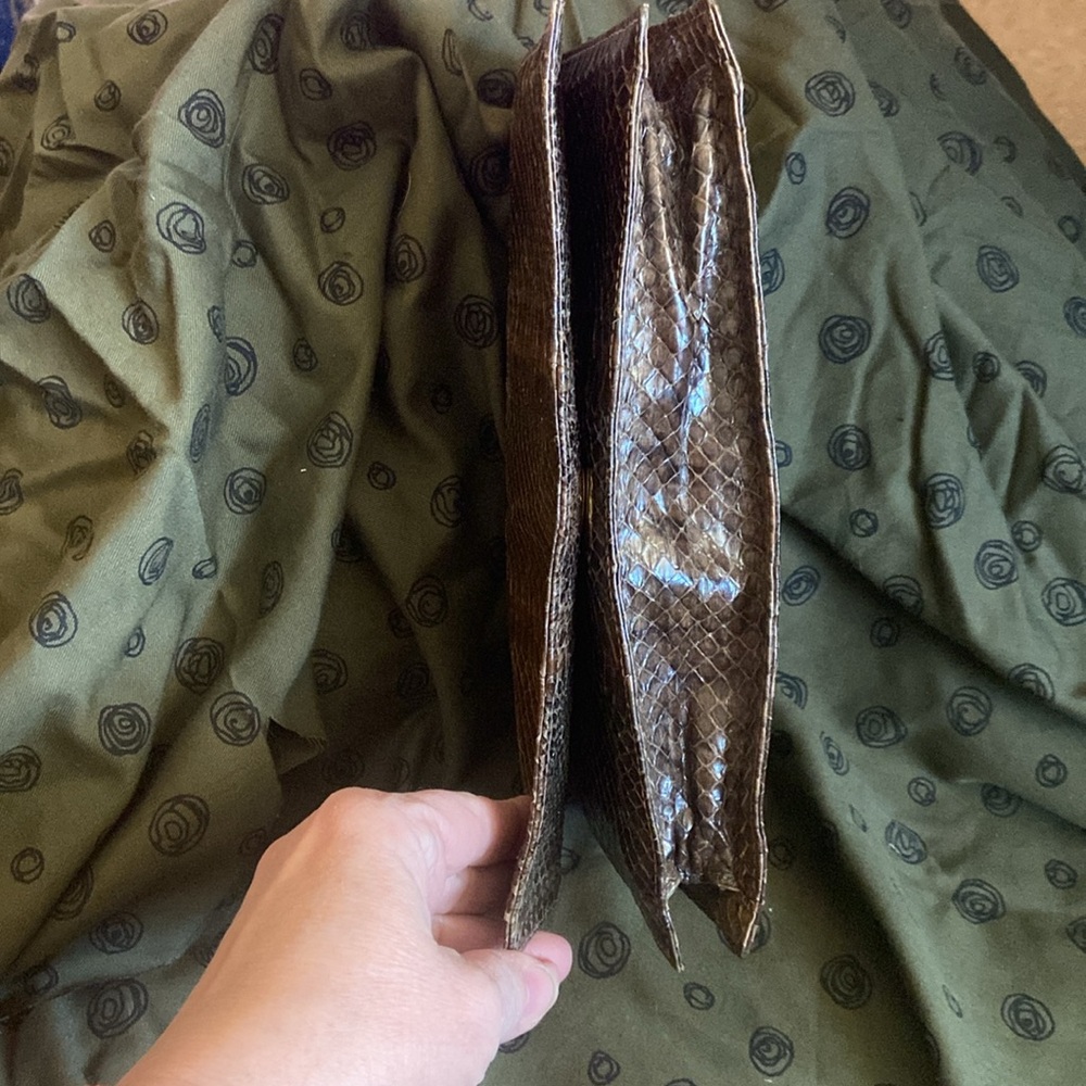 Vintage Python Clutch Bag - Picture 5 of 10